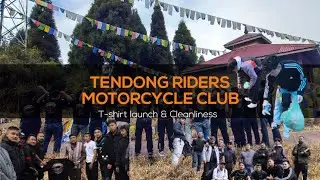Tendong Riders Motorcycle Club T-shirt launch & Cleanliness drive at Tendong 