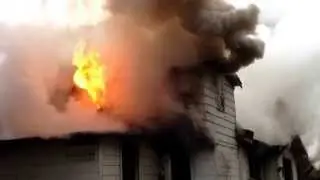 Hampton Fire dept live burn training