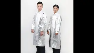 Welding Apron Aluminized Heat Resistant Apron Protective Coat Safety Suit Safety Apparel