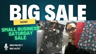New Crafter's Tote Bag: Small Business Saturday #sale  #smallbusiness #projectbags #crochet #knit