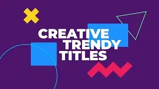16 Creative Trendy Titles Premiere Pro Templates
