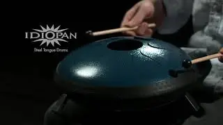 Idiopan Domina 12'' Steel Tongue Drum, Blue Wave | Gear4music demo
