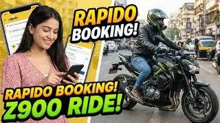 She Booked a Rapido, I Arrived on a KAWASAKI Z900! 😱 Cute Girl's Reaction!
