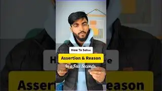Best trick to solve Assertion Reason questions  #boards2024