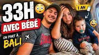 On part &agrave; BALI en famille&hellip; et on a 33H de voyage avec un b&eacute;b&eacute; de 1 an ! 🍼✈️🌴 Ep.1