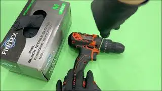 FINITEX 8 Mil Black Nitrile Gloves &ndash; Heavy Duty Diamond Grip for Mechanics & Industrial Work!