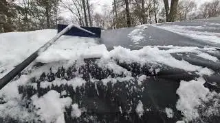 Harbor Freight CoverPro shelter/portable garage in the snow