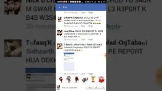 Rishi Singhaniya Urf Nick D'Cruz  Fut Fut Kr Roya Chudne K Baad ... On Sid's Post..😂
