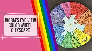 Worm’s Eye View Color Wheel Cityscape