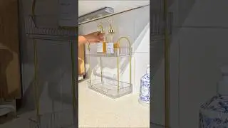 Restock my coffee station using Kmart Finds 2 Tier Bathroom Organiser. Coffee Station #kmartfinds