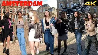 Amsterdam. Spring vibes. Busy with tourists on saterday