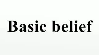 Basic belief