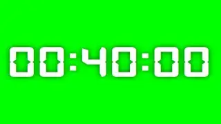 40 Minutes Green Screen Timer ⏱ Countdown for Study, Fitness & Productivity | ULTRA TIMER