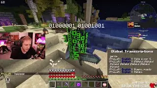 Philza fights the Binary Entity, defending 3 eggs on the QSMP!
