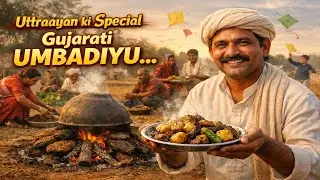 🌾🔥 Traditional Gujarati Umbadiyu | Ancient Winter Cooking Method of Gujarat 🔥🌾