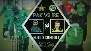 Pakistan vs Ireland 3 T20Is Full Schedule 2024.