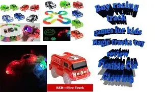 Buy  racing &ndash;track  games  for  kids magic  tracks  toy review Flexible Car  Glowing 2