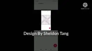 Origami whirlpool four square flasher X Crease pattern.