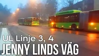 Bussar i Uppsala / Jenny Linds v&auml;g, Gottsunda