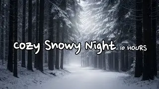 ❄️ Moonlit Snowy Night in a Forest | 10 Hours Cozy Winter Sleep Ambience