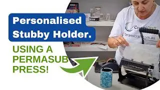Sublimation of a Stitched Stubby Holder using the Permasub Skinny Tumbler Heat Press