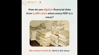 We Digitised Financial PDFs from 4,500+ Cities - Here's How (Case Study)