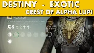 Destiny - Exotic Chest - Crest of Alpha Lupi (Hunter)