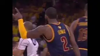 Kyrie Irving for three... AND ONE! #NBAFinals2017