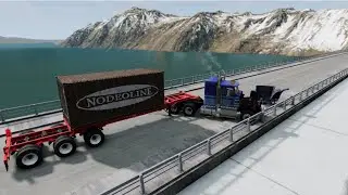 BeamNG drive  Truck Simulator Cafe Supply Truck Driving