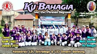 Ku Bahagia||Linedance||Choreo : AniM (INA) - January 2026||Demo : LD 3 Smanti & LDL Swtradago.ULD 
