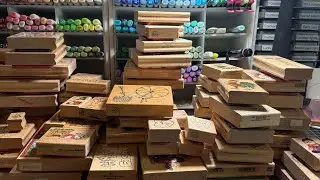 Large wood block stamp haul ! 