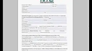 Merchant Account Application
