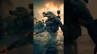 AI Military Amphibious Invasion | Crocodile Commandos Lead the Charge! #shorts