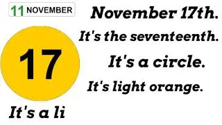 Calendar Numbers, Shapes, and Colours November EYE Online