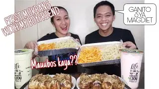 COUPLE MUKBANG | FRENCH FRIES + TAKOYAKI + MILK TEA | Ivory Igot