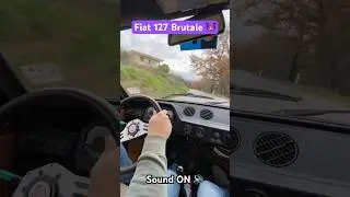 Fiat 127 BRUTALE Test 😈 #fiat127 #rallysanremo #abarth #rally