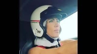 Women can drive sports car too !  Lotus Evora 400-Dubai Autodrome