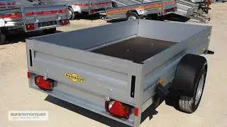 Remorque alu simple essieu 1300kgs - HA 132513 HUMBAUR  | AURA Remorques