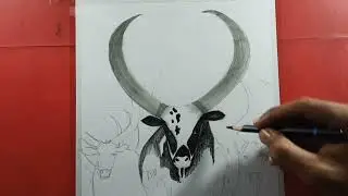 Drawing realistic cow🐂🐮 || tutorial for beginners || pencil sketch #artist #satisfying