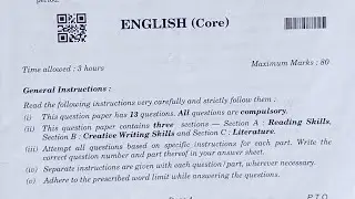 ENGLISH (2024)-||12th|| CBSE board exam|| ||ENGLISH PAPER||ARTS/COMMERCE/SCIENCE||PAPERS||