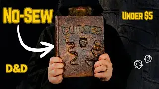 DIY Creepy Spell Book for D&D and LARP Under $5 | No-Sew Tutorial