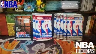 Opening 7 Retro 90s NBA Hoops Basketball Card Packs