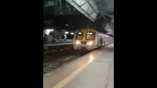 Khopoli Fast Local Surpass at Vikhroli Station on MPS - JBs Railworld.