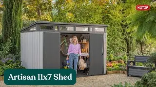 Keter Artisan 11x7 DuoTech | Large Outdoor Storage Shed