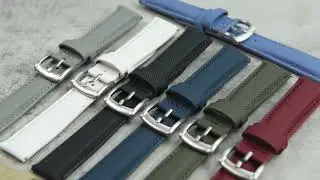 New Coated Sailcloth Strap 18/19/20/22mm Sport Fabric Waterpr