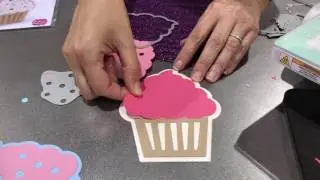Stephanie Barnard Cupcake Fold It Die - Sizzix - Creativation - CHA 2017