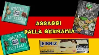 assaggi dalla Germania! patatine di lenticchie, Leibnitz kakaokeks, Ritter Sport Winter edition