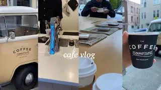 vlog 03 / morning in sf, The Coffee Movement, cafe, cappuccino, oat milk latte, Nob Hill, Rainbow