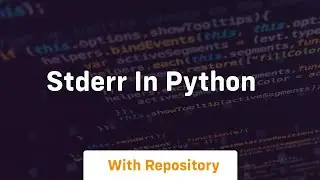 stderr in python