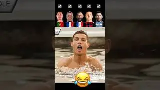 Ronaldo VS Fake Mbappe VS Benzema VS Fake Haaland VS Messi | Swimming Challenge |